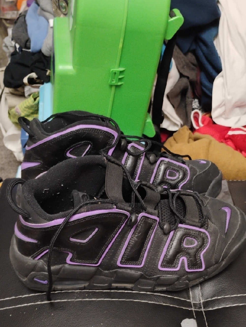 NIKE AIR MORE UP TEMPO 96 ACTION GRAPE DV1879-001 SIZE 10 EXCELLENT CONDITION